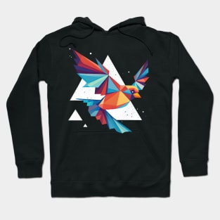 A colorful flying bird Hoodie